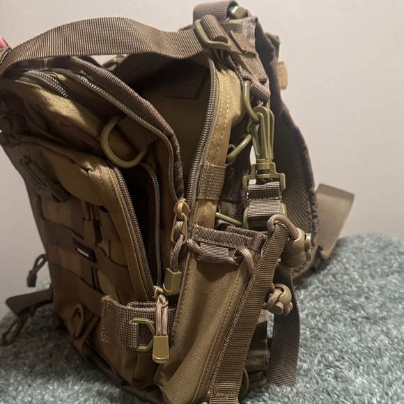 Tactical Brown Men Bag